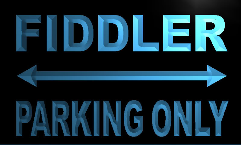 Fiddler Parking Only Neon Light Sign